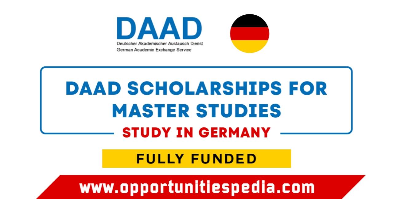 DAAD Scholarships for Master Studies in Germany 2025-2026 (Fully Funded)