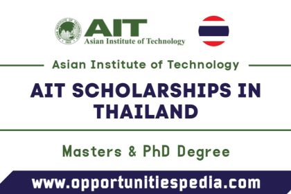 AIT Scholarships 2025 in Thailand For International Students