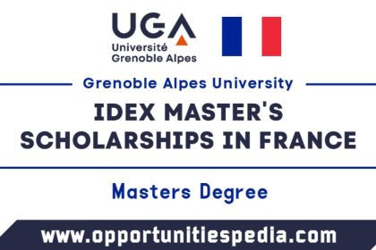 IDEX Master Scholarships at Grenoble Alpes University in France 2025-2026