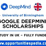 Google DeepMind Scholarship 2024 at University of Birmingham (Fully Funded)