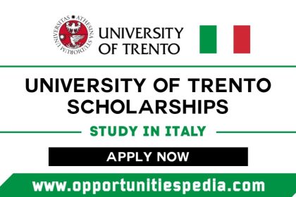University of Trento Scholarships 2025-2026 in Italy