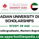 Canadian University Dubai Scholarships 2025-2026 (Study in UAE)