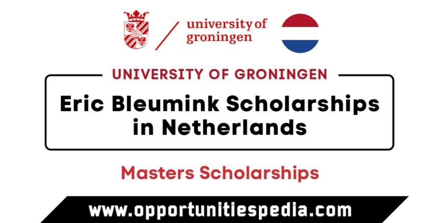 Eric Bleumink Scholarships 2026 in Netherlands (Fully Funded)