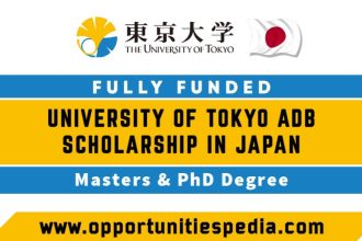 ADB Japan Scholarship 2026 at University of Tokyo Japan (Fully Funded)