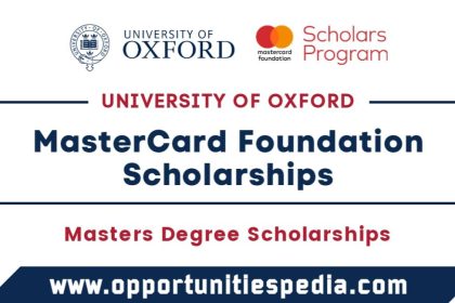 Mastercard Foundation Scholarships 2026 at the University of Oxford