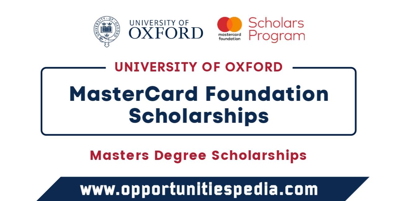 Mastercard Foundation Scholarships 2026 at the University of Oxford