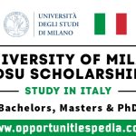 University of Milan DSU Scholarship 2025-2026 (Study in Italy)
