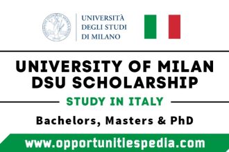 University of Milan DSU Scholarship 2025-2026 (Study in Italy)