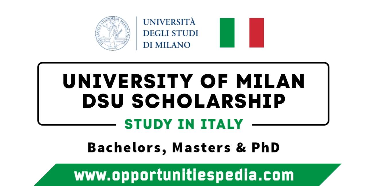 University of Milan DSU Scholarship 2025-2026 (Study in Italy)