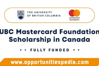 UBC MasterCard Scholarship 2026 in Canada (Fully Funded)