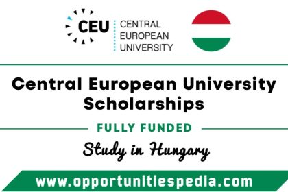 Central European University Scholarships 2026 in Hungary (Fully Funded)