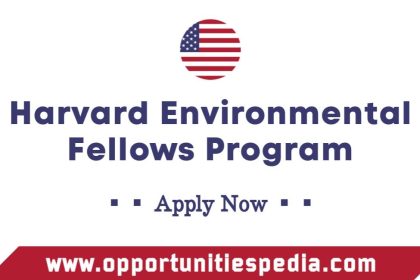 Harvard Environmental Fellows Program 2026 in USA