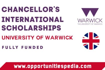 Chancellor’s International Scholarships 2025 (Study in UK)
