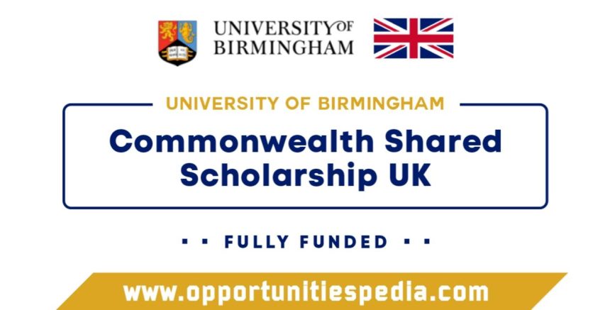 Commonwealth Shared Scholarship 2025 at the University of Birmingham