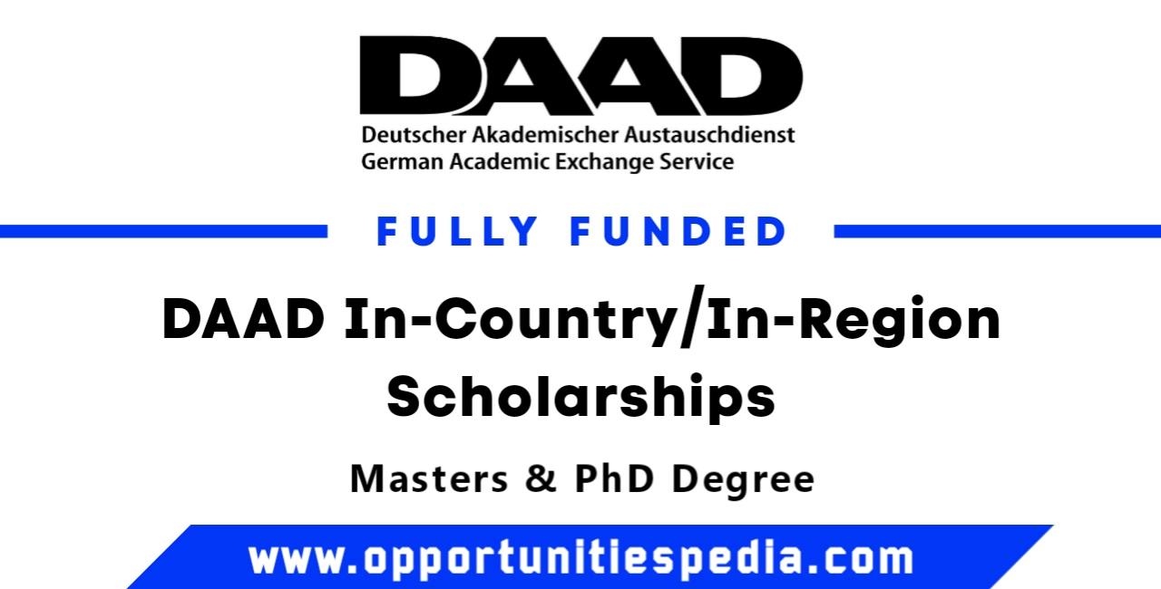 DAAD In-Country / In-Region Scholarships 2025 (Fully Funded)