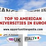 Top 10 American Universities in Europe