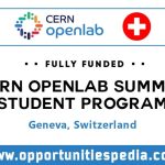 CERN Openlab Summer Student Program 2025 in Switzerland (Fully Funded)