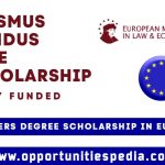 Erasmus Mundus EMLE Scholarship 2025 (Fully Funded)