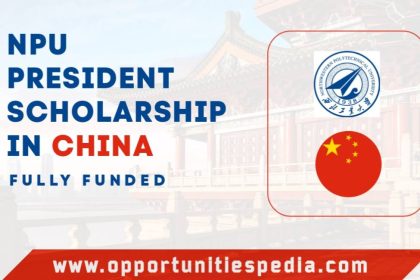 NPU President Scholarship 2025 in China (Fully Funded)