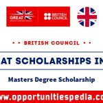 British Council GREAT Scholarships 2025-26 in the UK