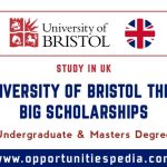 University of Bristol Think Big Scholarships 2025 in the UK