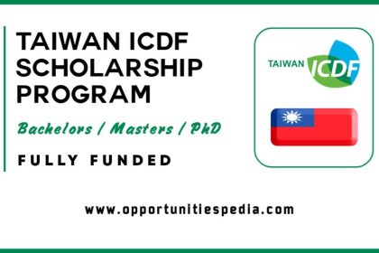 Taiwan ICDF Scholarship Program 2025 (Fully Funded)