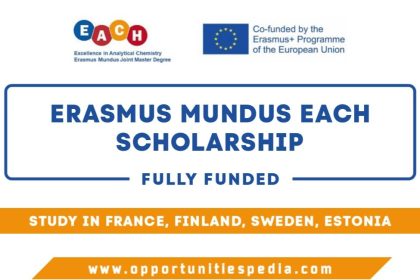 Erasmus Mundus EACH Scholarship 2025 (Fully Funded)
