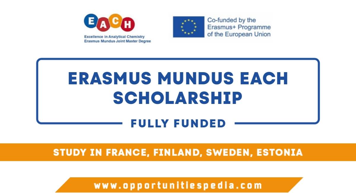 Erasmus Mundus EACH Scholarship 2025 (Fully Funded)