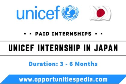 UNICEF Internship 2025 in Japan (Paid Internship)