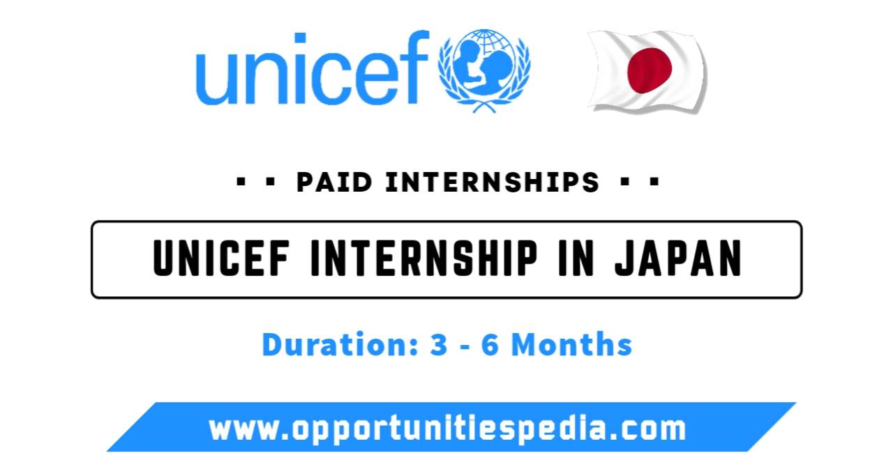 UNICEF Internship 2025 in Japan (Paid Internship)