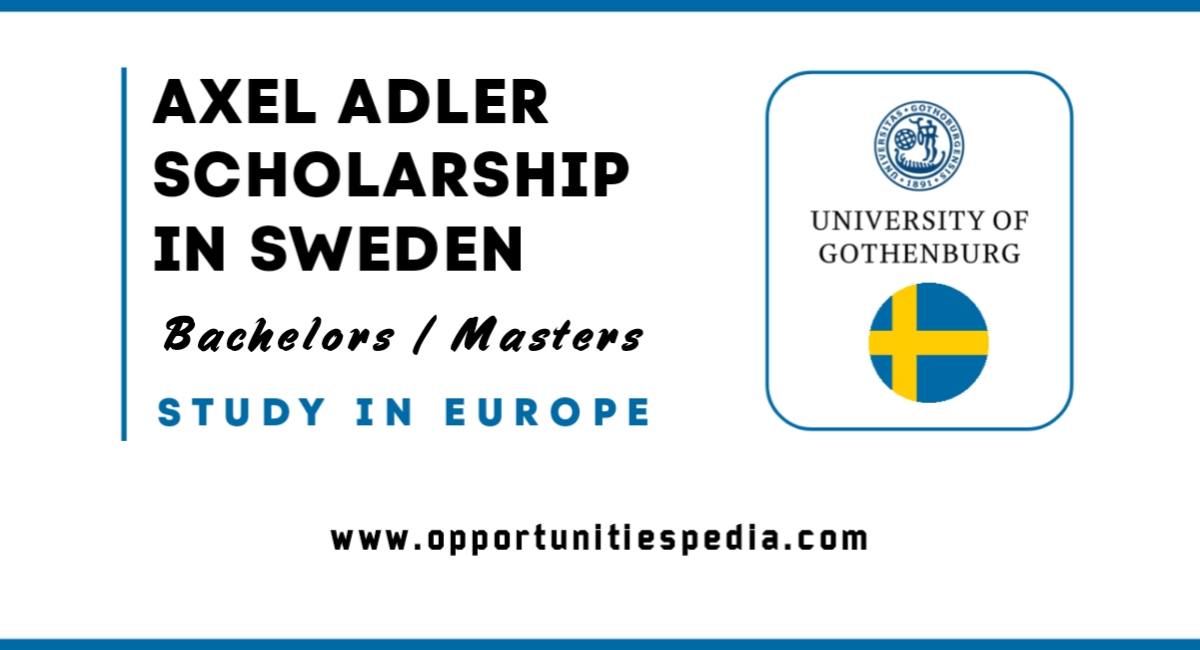 Axel Adler Scholarship 2026 (Study in Sweden)