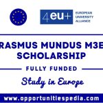 Erasmus Mundus M3EP Scholarship 2025 in Europe (Fully Funded)