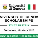 University of Genova Scholarships 2025-2026 (Study in Italy)