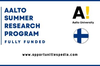 Aalto University Summer Research Program 2025 in Finland (Fully Funded)
