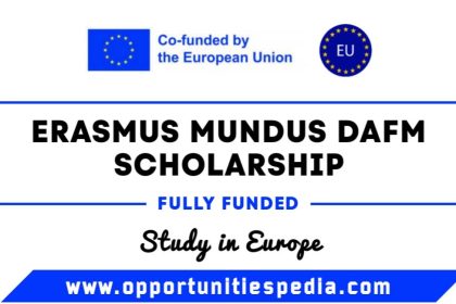 Erasmus Mundus DAFM Scholarship 2025 (Fully Funded)