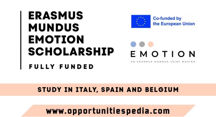 Erasmus Mundus EMOTION Scholarship 2025 (Fully Funded)