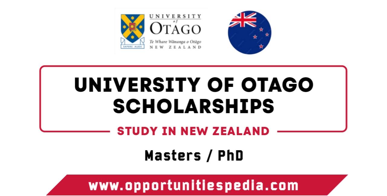 University of Otago Scholarships 2025-2026 (Study in New Zealand)