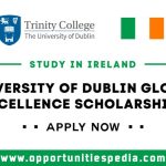 University of Dublin Global Excellence Scholarships 2025 in Ireland
