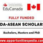 Canada-ASEAN Scholarships 2025 (Fully Funded)