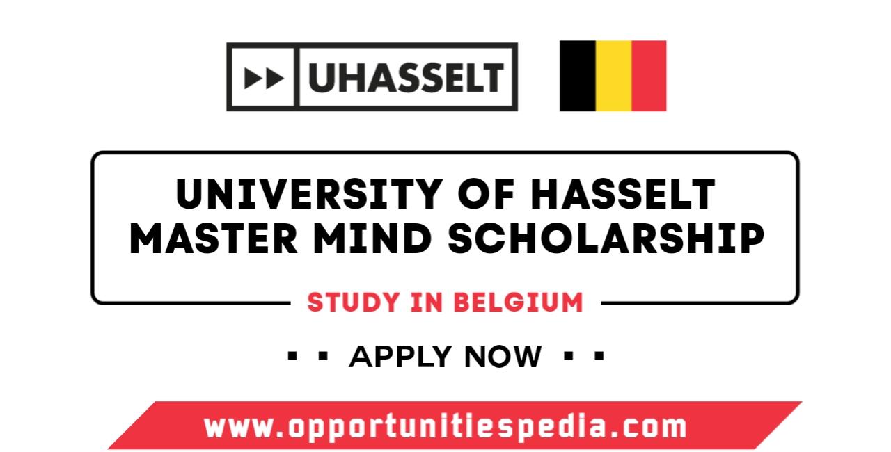 Hasselt University Master Mind Scholarship 2025 (Study in Belgium)