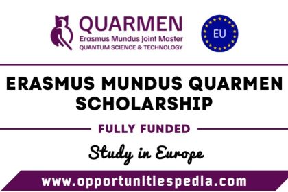 Erasmus Mundus QUARMEN Scholarships 2025 (Fully Funded)