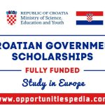 Croatian Government Scholarships 2025-2026 (Study in Europe)