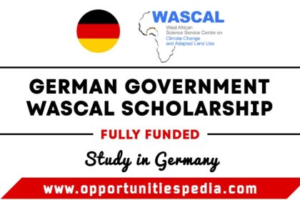 German Government Wascal Scholarship For Africans 2025 (Fully Funded)