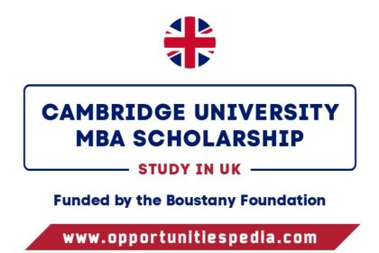 Cambridge University MBA Scholarship 2026 in the UK