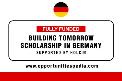 Building Tomorrow Scholarship 2025 in Germany | Fully Funded
