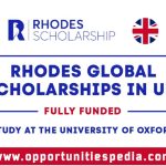 Rhodes Global Scholarships 2026 in the UK | Fully Funded