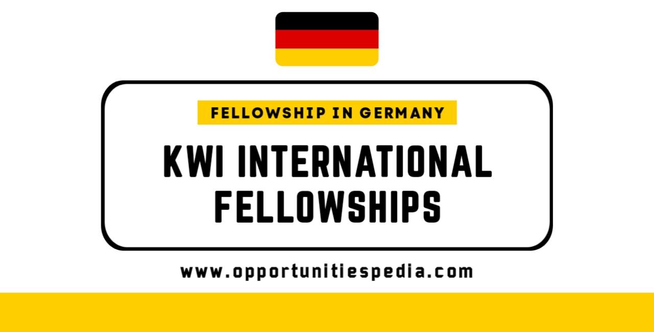 KWI International Fellowships 2026 in Germany