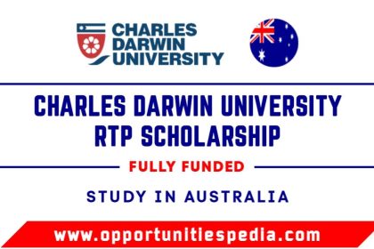Charles Darwin University RTP Scholarship 2025-2026 (Study in Australia)